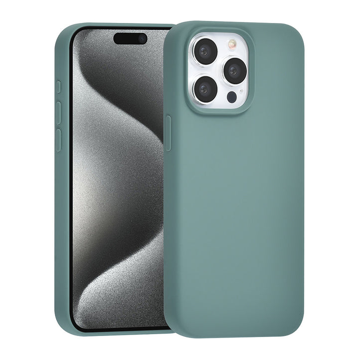 TUNIQ iPhone 15 Pro Max Backcover hoesje Premium Liquid silicone - Groen-Hoesjes-Ilumina Benelux