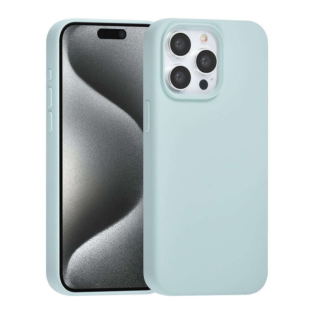 TUNIQ iPhone 15 Pro Max Backcover hoesje Premium Liquid silicone - LichtBlauw-Hoesjes-Ilumina Benelux
