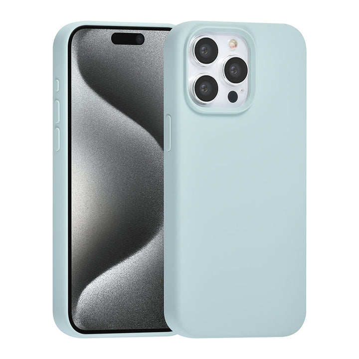 TUNIQ iPhone 15 Pro Max Backcover hoesje Premium Liquid silicone - LichtBlauw-Hoesjes-Ilumina Benelux