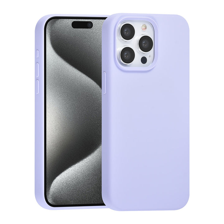 TUNIQ iPhone 15 Pro Max Backcover hoesje Premium Liquid silicone - Paars-Hoesjes-Ilumina Benelux