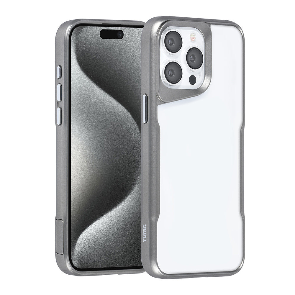 TUNIQ iPhone 15 Pro Max Backcover hoesje Silicone - Grijs-Hoesjes-Ilumina Benelux