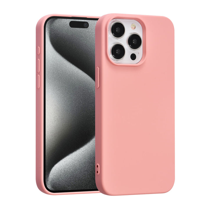 TUNIQ iPhone 15 Pro Max Backcover hoesje - Zalmroze-Hoesjes-Ilumina Benelux