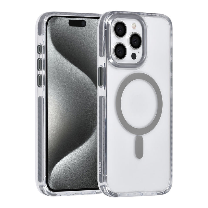 TUNIQ iPhone 15 Pro Max Backcover hoesje neck cord - magsafe - Grijs-Hoesjes-Ilumina Benelux