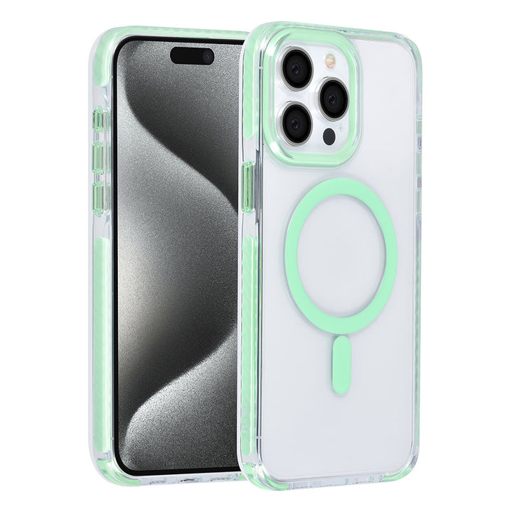TUNIQ iPhone 15 Pro Max Backcover hoesje neck cord - magsafe - Groen-Hoesjes-Ilumina Benelux