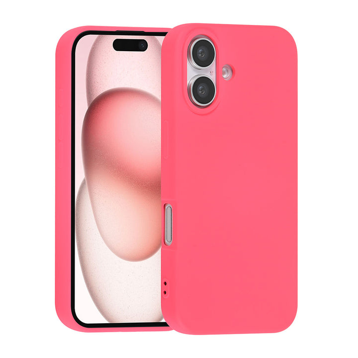 TUNIQ iPhone 16 Backcover hoesje - Felroze-Hoesjes-Ilumina Benelux