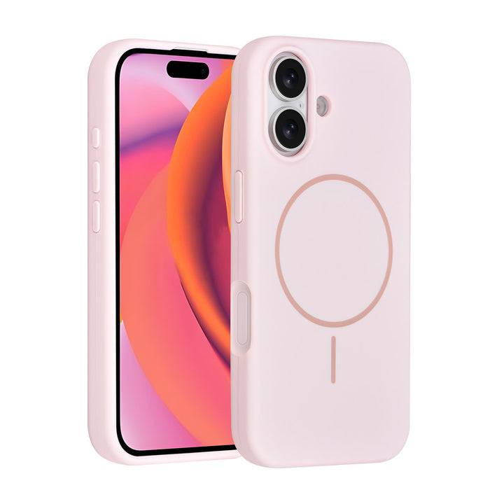 TUNIQ iPhone 16 Backcover hoesje - Magsafe - Full Silicone - Roze-Hoesjes-Ilumina Benelux