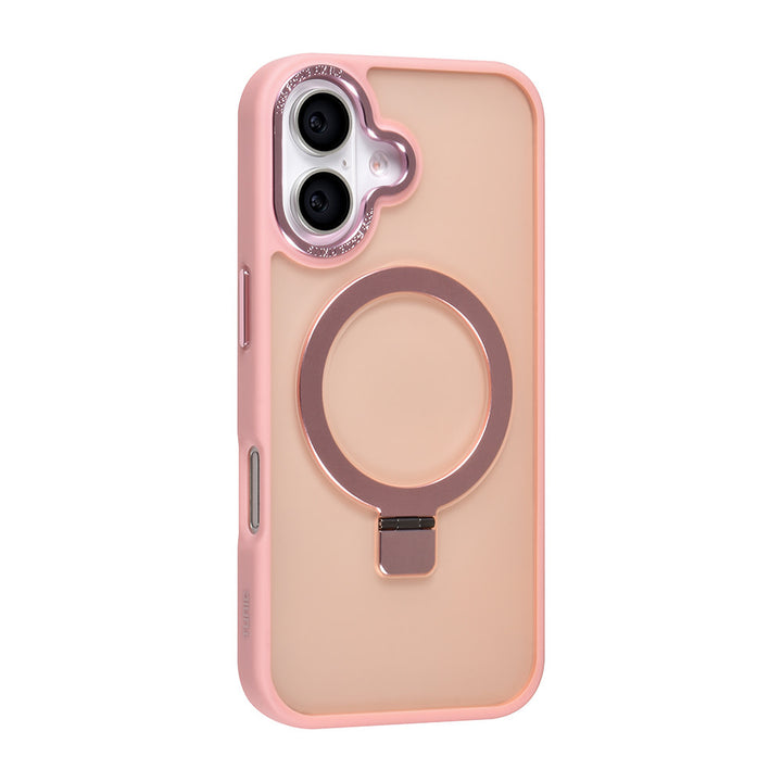 TUNIQ iPhone 16 Backcover hoesje - Magsafe - Ringstand - Roze-Hoesjes-Ilumina Benelux