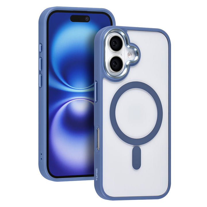 TUNIQ iPhone 16 Backcover hoesje - Magsafe - Silicone - Blauw-Hoesjes-Ilumina Benelux