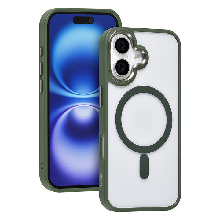 TUNIQ iPhone 16 Backcover hoesje - Magsafe - Silicone - Groen-Hoesjes-Ilumina Benelux
