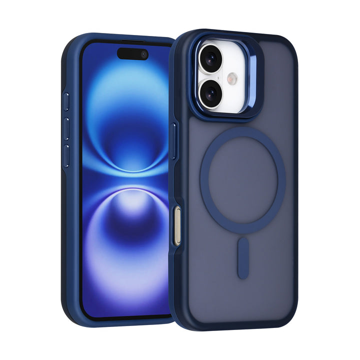 TUNIQ iPhone 16 Backcover hoesje - Magsafe - With Camera Stand - Blauw-Hoesjes-Ilumina Benelux