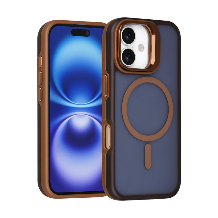 TUNIQ iPhone 16 Backcover hoesje - Magsafe - With Camera Stand - Goud-Hoesjes-Ilumina Benelux