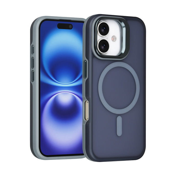TUNIQ iPhone 16 Backcover hoesje - Magsafe - With Camera Stand - Grijs-Hoesjes-Ilumina Benelux