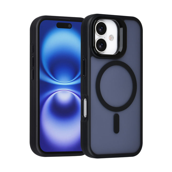 TUNIQ iPhone 16 Backcover hoesje - Magsafe - With Camera Stand - Zwart-Hoesjes-Ilumina Benelux