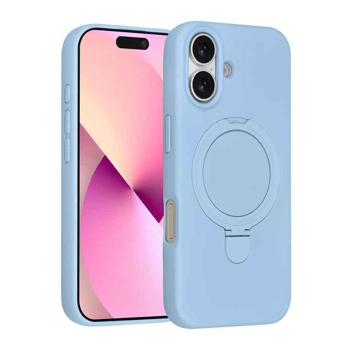 TUNIQ iPhone 16 Backcover hoesje - Magsafe With Ring Stand - Hanger - Baby Blue-Hoesjes-Ilumina Benelux