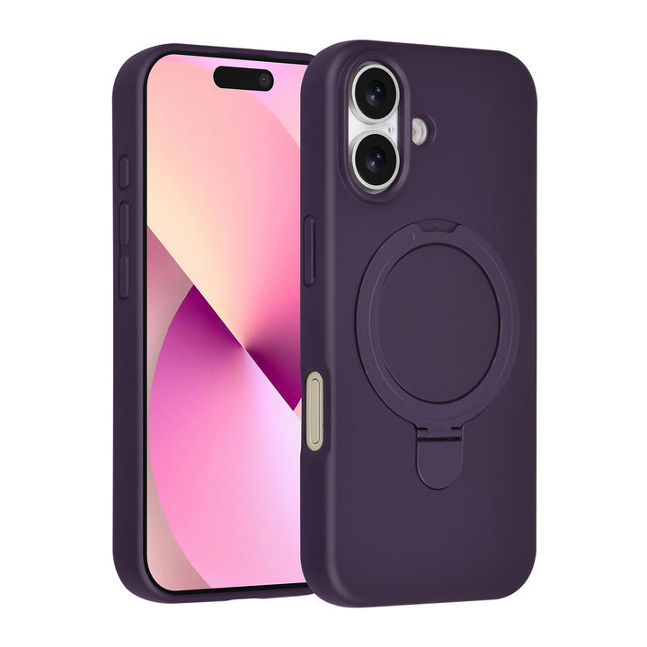 TUNIQ iPhone 16 Backcover hoesje - Magsafe With Ring Stand - Hanger - Grape Purple-Hoesjes-Ilumina Benelux
