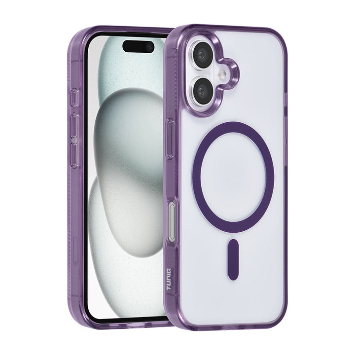 TUNIQ iPhone 16 Backcover hoesje Magsafe silicone - Paars-Hoesjes-Ilumina Benelux