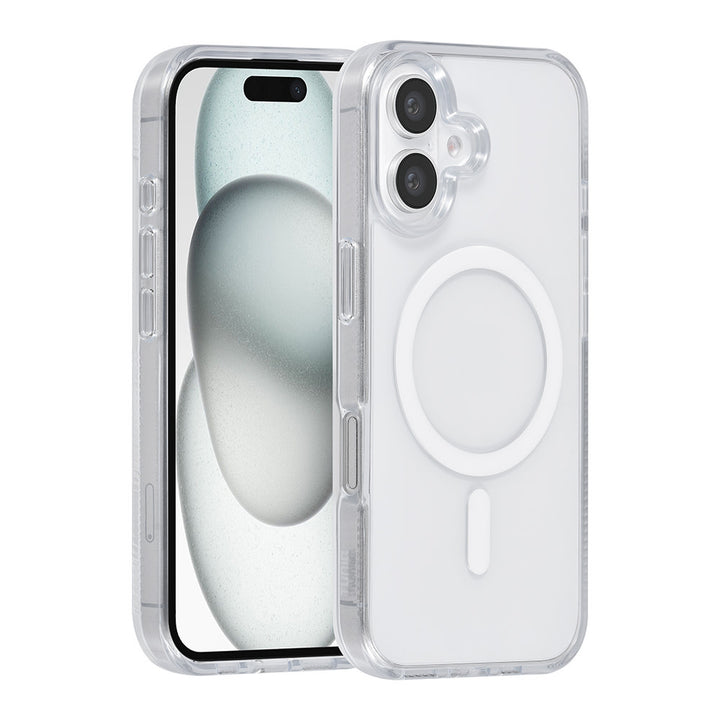 TUNIQ iPhone 16 Backcover hoesje Magsafe silicone - Wit-Hoesjes-Ilumina Benelux