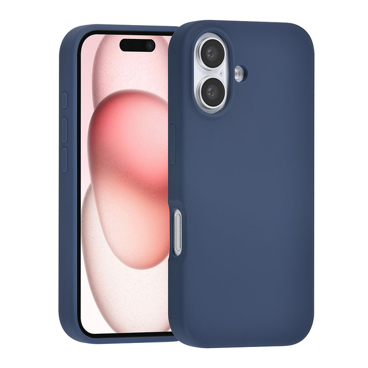 TUNIQ iPhone 16 Backcover hoesje Premium Liquid silicone - DonkerBlauw-Hoesjes-Ilumina Benelux