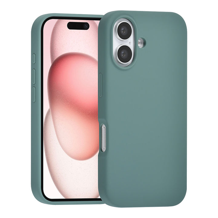 TUNIQ iPhone 16 Backcover hoesje Premium Liquid silicone - Groen-Hoesjes-Ilumina Benelux