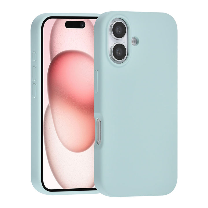 TUNIQ iPhone 16 Backcover hoesje Premium Liquid silicone - LichtBlauw-Hoesjes-Ilumina Benelux