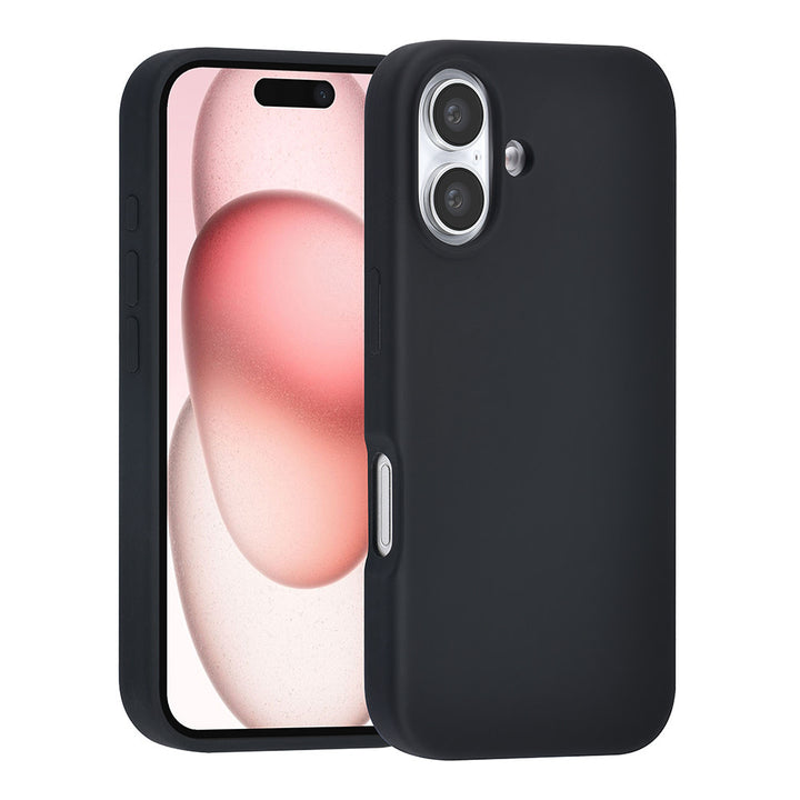 TUNIQ iPhone 16 Backcover hoesje - Premium Liquid silicone - Zwart-Hoesjes-Ilumina Benelux