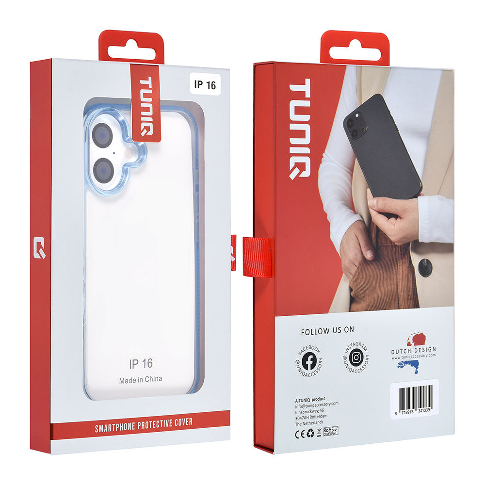 TUNIQ iPhone 16 Backcover hoesje Silicone - Blauw-Hoesjes-Ilumina Benelux