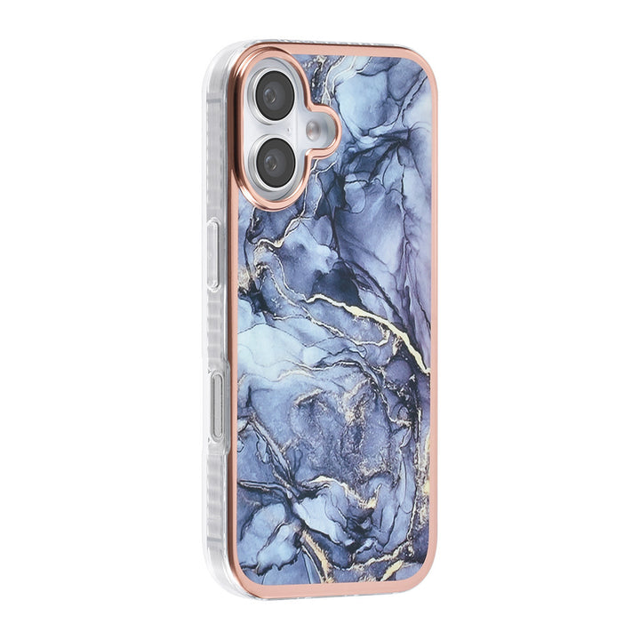 TUNIQ iPhone 16 Backcover hoesje Silicone - Marble Grey-Hoesjes-Ilumina Benelux