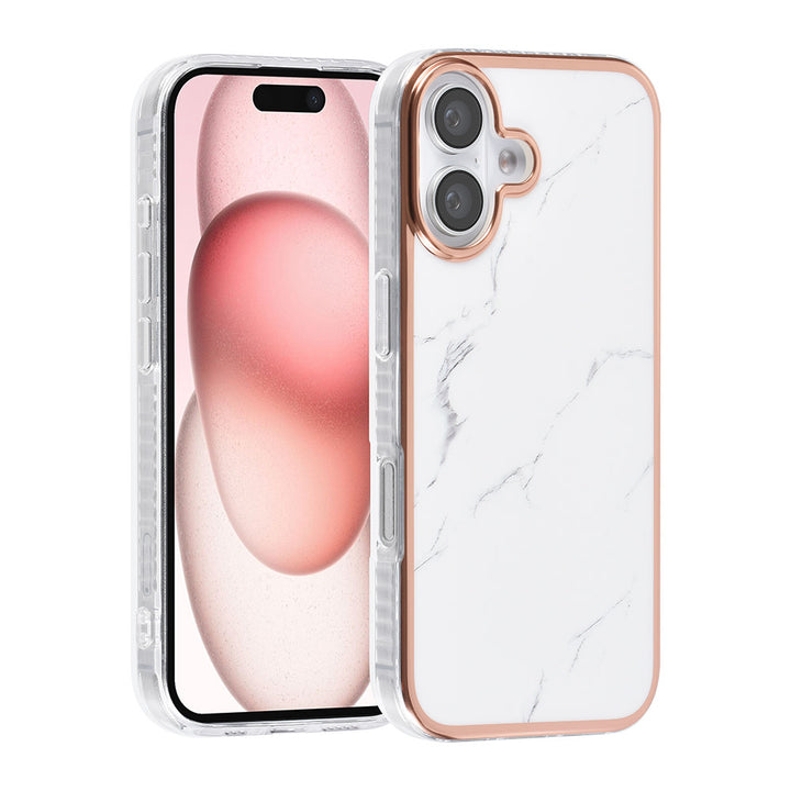 TUNIQ iPhone 16 Backcover hoesje Silicone - Marble-Hoesjes-Ilumina Benelux