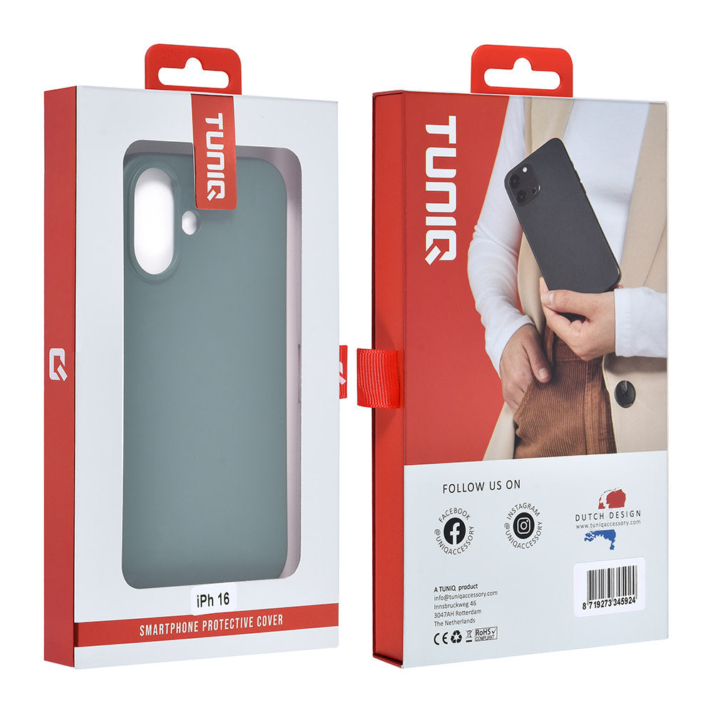 TUNIQ iPhone 16 Backcover hoesje TPU - Groen-Hoesjes-Ilumina Benelux