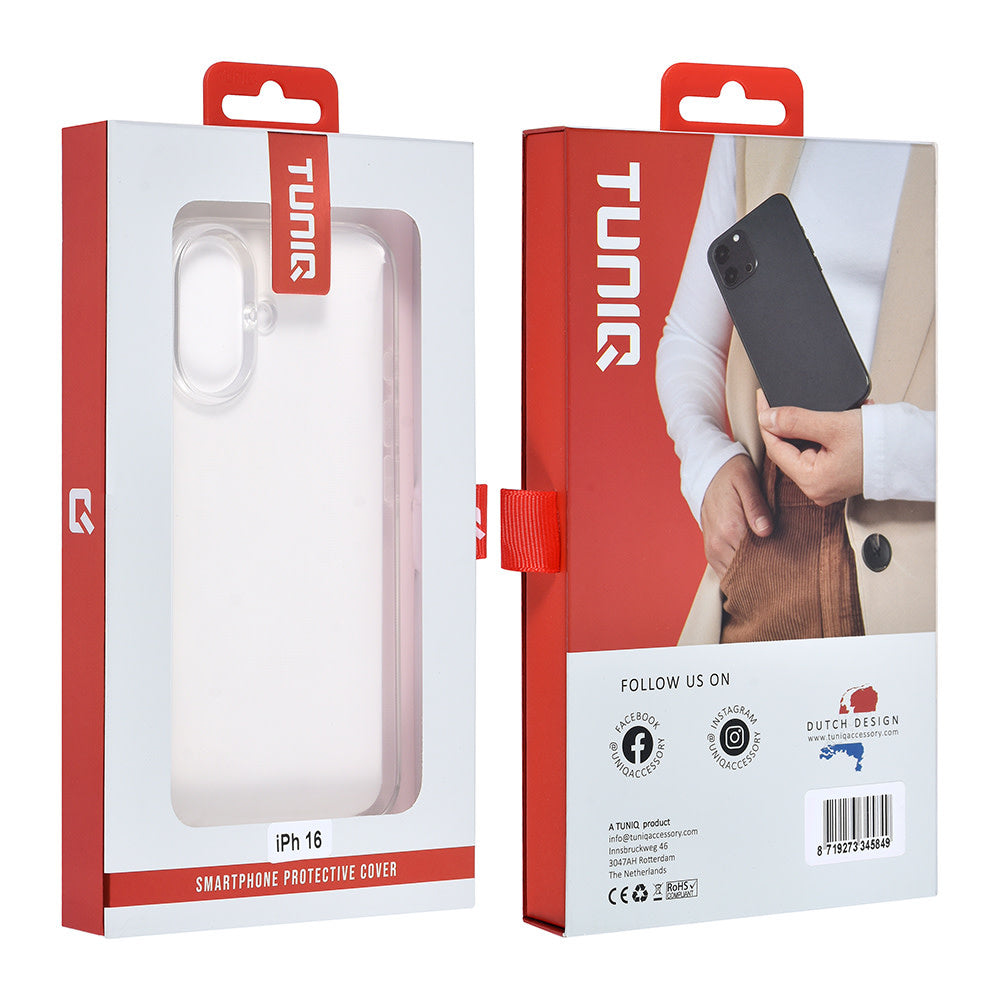 TUNIQ iPhone 16 Backcover hoesje TPU - Transparant-Hoesjes-Ilumina Benelux