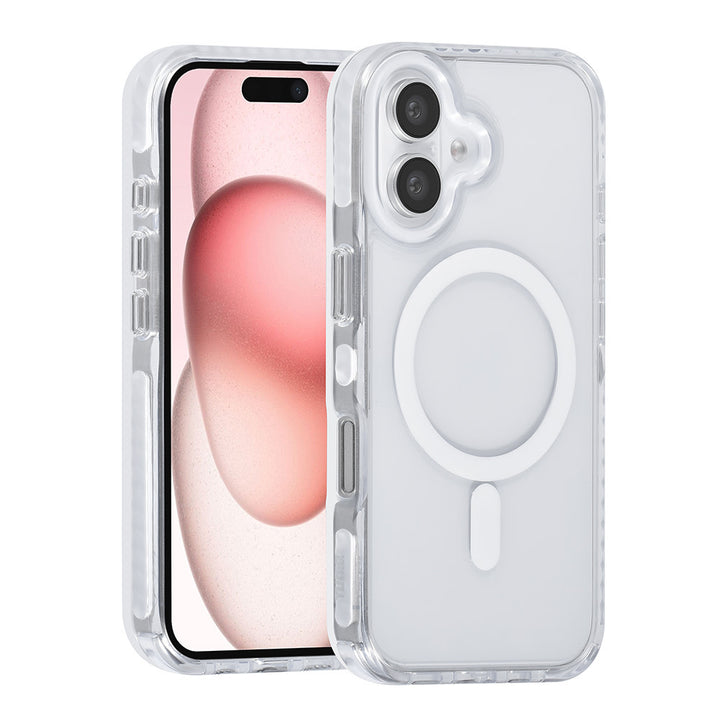 TUNIQ iPhone 16 Backcover hoesje neck cord -TPU+PC - Wit-Hoesjes-Ilumina Benelux