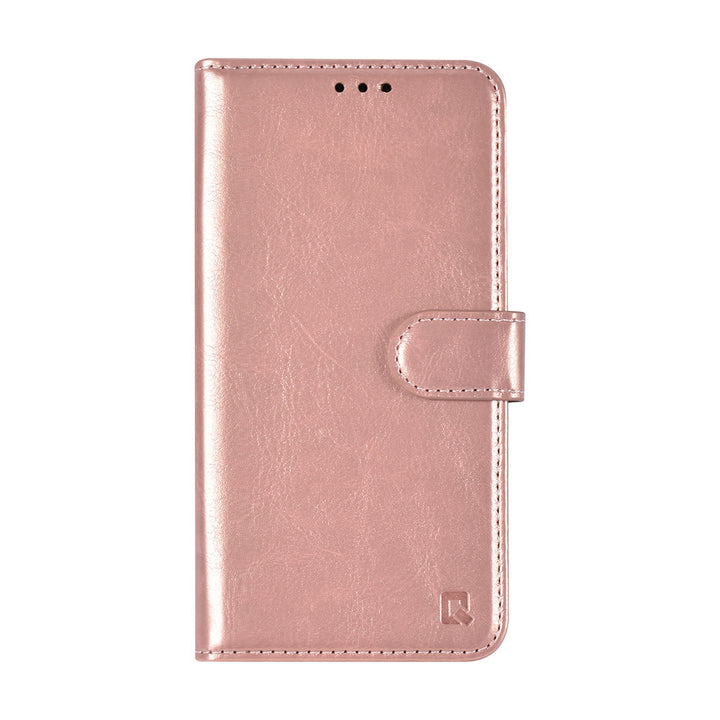 TUNIQ iPhone 16 Book Case hoesje Pasjeshouder voor 3 pasjes - Hanger - Rose Gold-Hoesjes-Ilumina Benelux