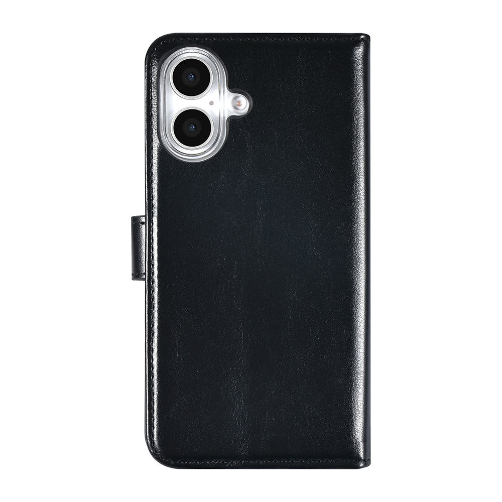 TUNIQ iPhone 16 Book Case hoesje Pasjeshouder voor 3 pasjes - Hanger - Zwart-Hoesjes-Ilumina Benelux
