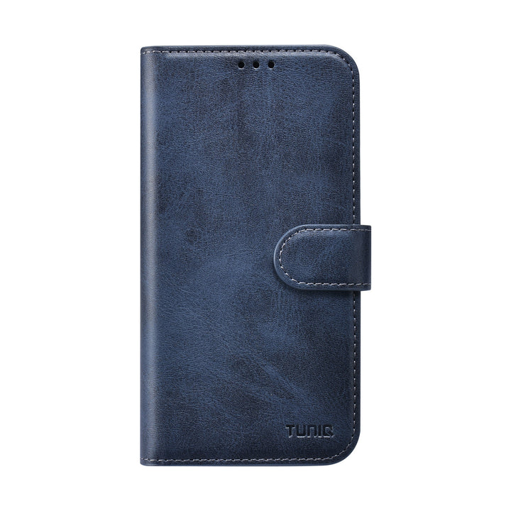 TUNIQ iPhone 16 Book Case hoesje - Pasjeshouder voor 3 pasjes - met afneembaar magnetisch hoesje - Blauw-Hoesjes-Ilumina Benelux