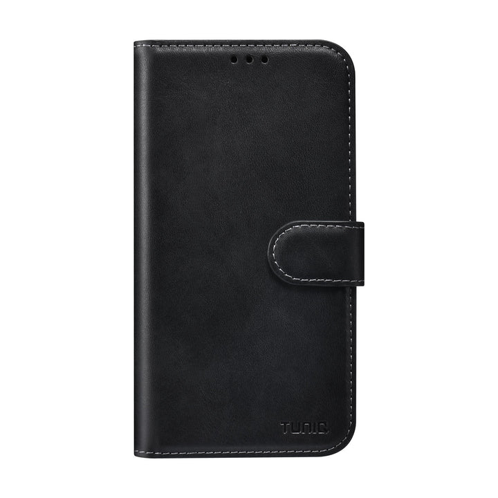 TUNIQ iPhone 16 Book Case hoesje - Pasjeshouder voor 3 pasjes - met afneembaar magnetisch hoesje - Zwart-Hoesjes-Ilumina Benelux