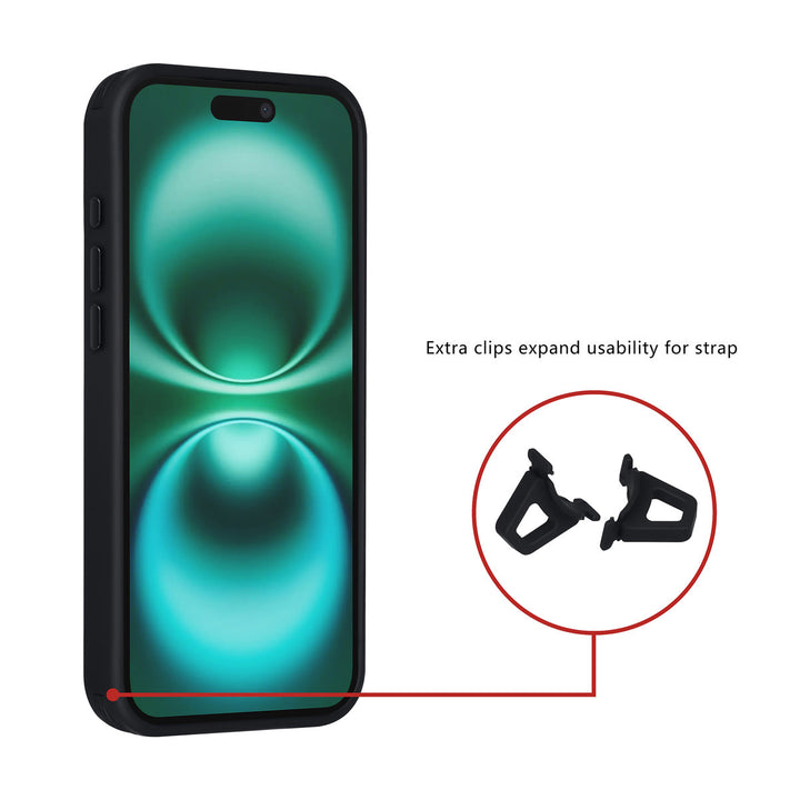 TUNIQ iPhone 16 Plus Backcover hoesje - Magsafe - Carbon Fiber - Shockproof - Zwart-Hoesjes-Ilumina Benelux