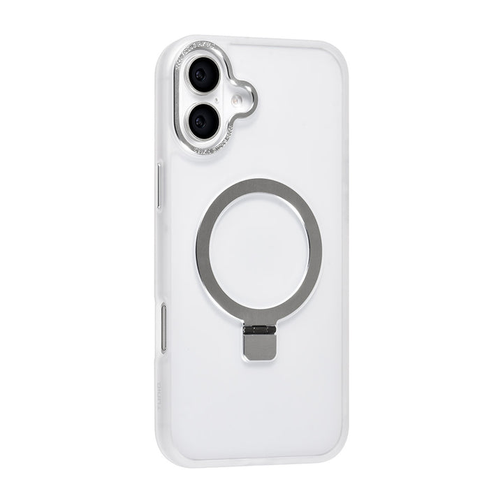 TUNIQ iPhone 16 Plus Backcover hoesje - Magsafe - Ringstand - Wit-Hoesjes-Ilumina Benelux
