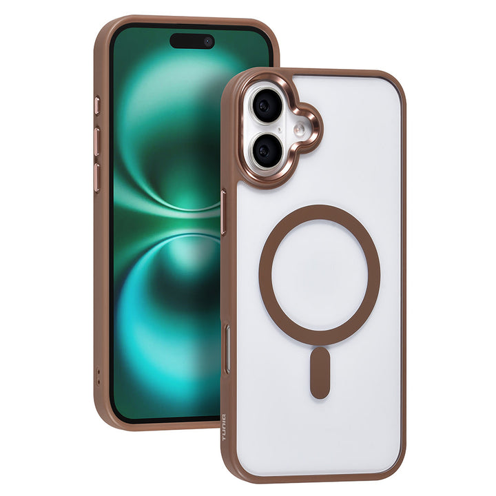 TUNIQ iPhone 16 Plus Backcover hoesje - Magsafe - Silicone - Goud-Hoesjes-Ilumina Benelux