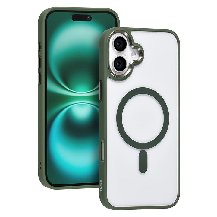 TUNIQ iPhone 16 Plus Backcover hoesje - Magsafe - Silicone - Groen-Hoesjes-Ilumina Benelux