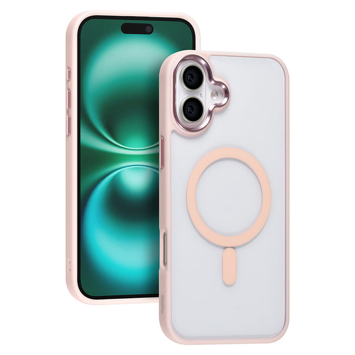 TUNIQ iPhone 16 Plus Backcover hoesje - Magsafe - Silicone - Roze-Hoesjes-Ilumina Benelux