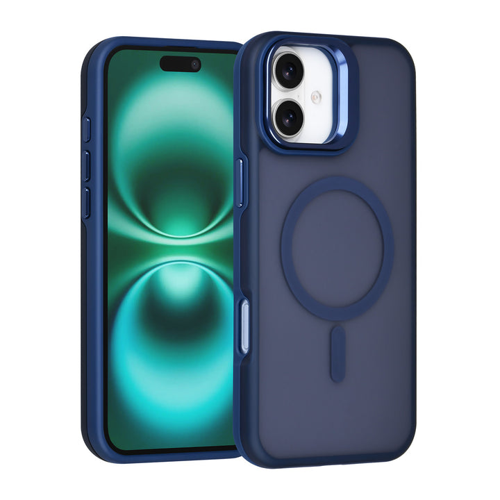 TUNIQ iPhone 16 Plus Backcover hoesje - Magsafe - With Camera Stand - Blauw-Hoesjes-Ilumina Benelux