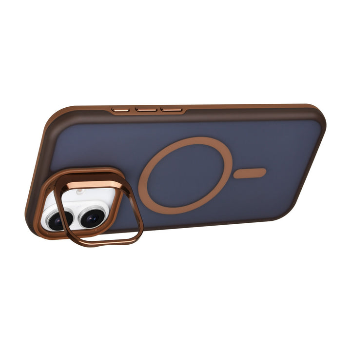 TUNIQ iPhone 16 Plus Backcover hoesje - Magsafe - With Camera Stand - Goud-Hoesjes-Ilumina Benelux