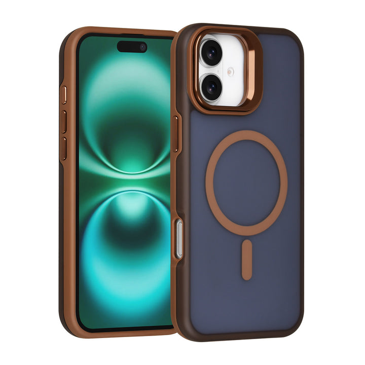 TUNIQ iPhone 16 Plus Backcover hoesje - Magsafe - With Camera Stand - Goud-Hoesjes-Ilumina Benelux