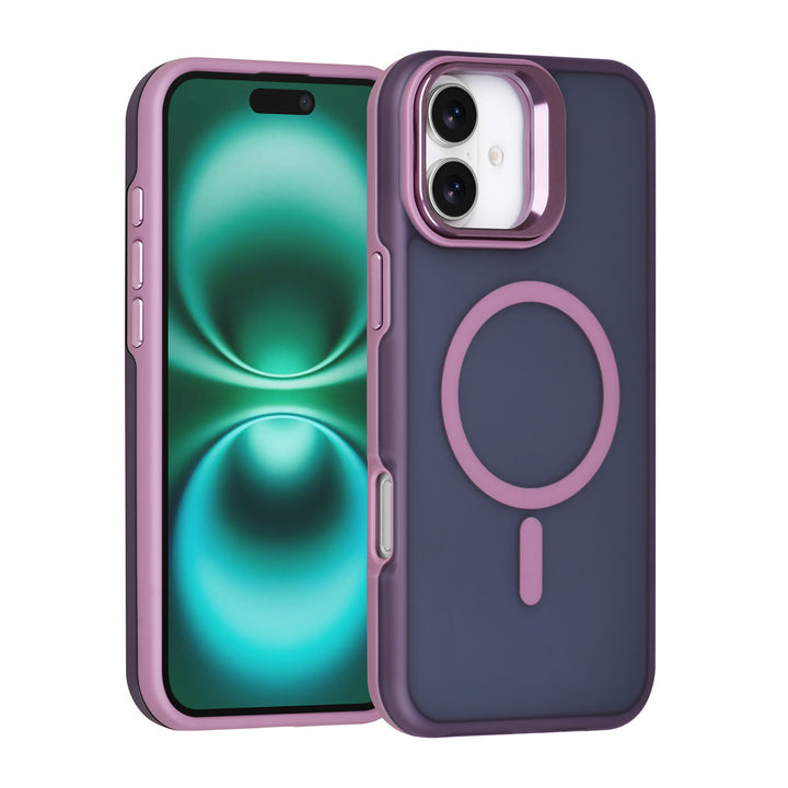 TUNIQ iPhone 16 Plus Backcover hoesje - Magsafe - With Camera Stand - Paars-Hoesjes-Ilumina Benelux