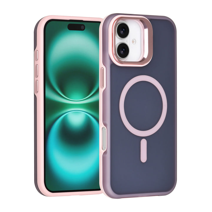 TUNIQ iPhone 16 Plus Backcover hoesje - Magsafe - With Camera Stand - Roze-Hoesjes-Ilumina Benelux