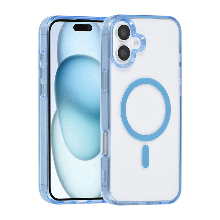 TUNIQ iPhone 16 Plus Backcover hoesje Magsafe silicone - Blauw-Hoesjes-Ilumina Benelux