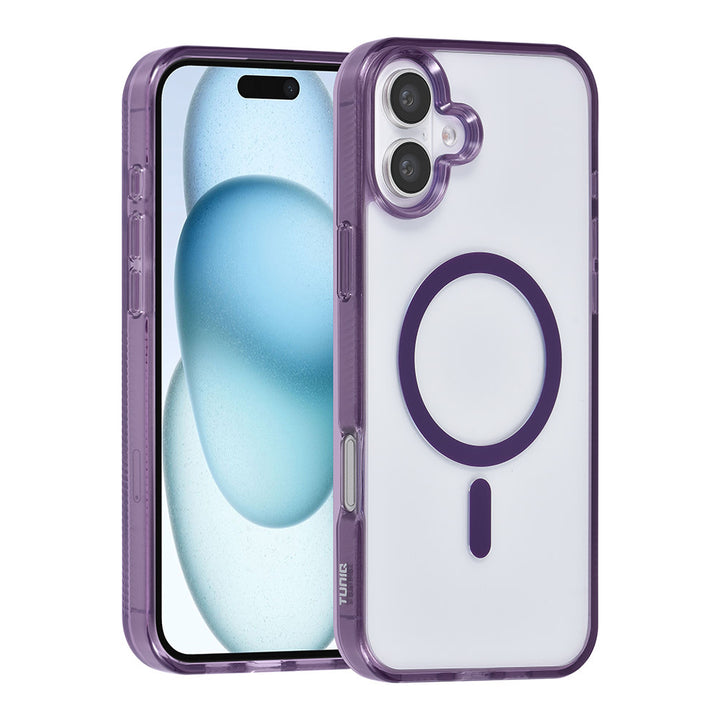 TUNIQ iPhone 16 Plus Backcover hoesje Magsafe silicone - Paars-Hoesjes-Ilumina Benelux