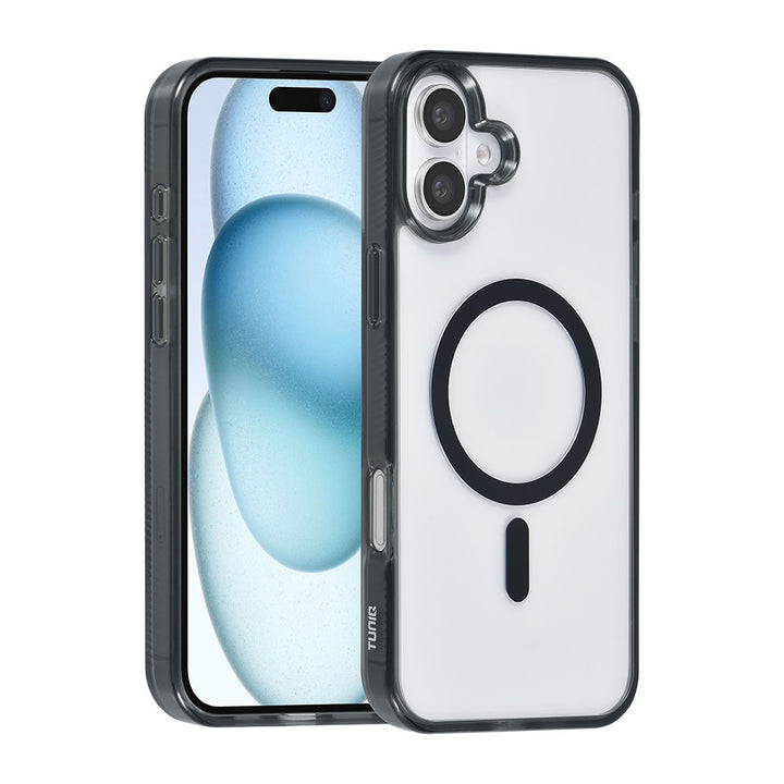TUNIQ iPhone 16 Plus Backcover hoesje Magsafe silicone - Zwart-Hoesjes-Ilumina Benelux