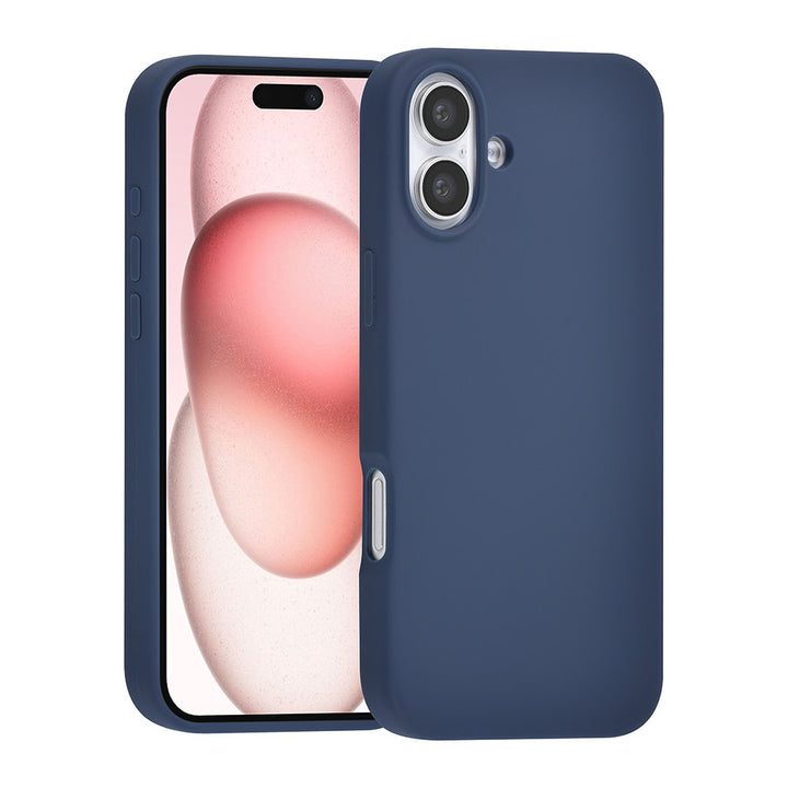 TUNIQ iPhone 16 Plus Backcover hoesje Premium Liquid silicone - DonkerBlauw-Hoesjes-Ilumina Benelux