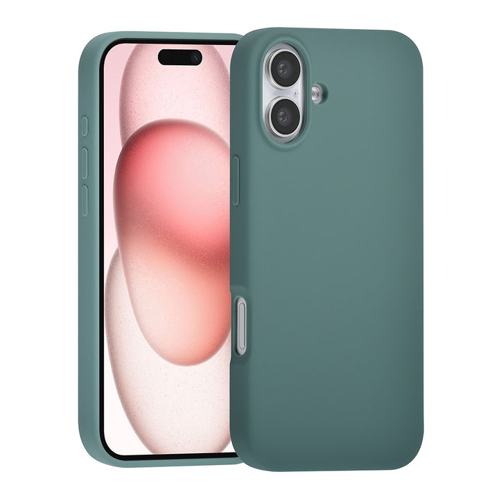 TUNIQ iPhone 16 Plus Backcover hoesje Premium Liquid silicone - Groen-Hoesjes-Ilumina Benelux